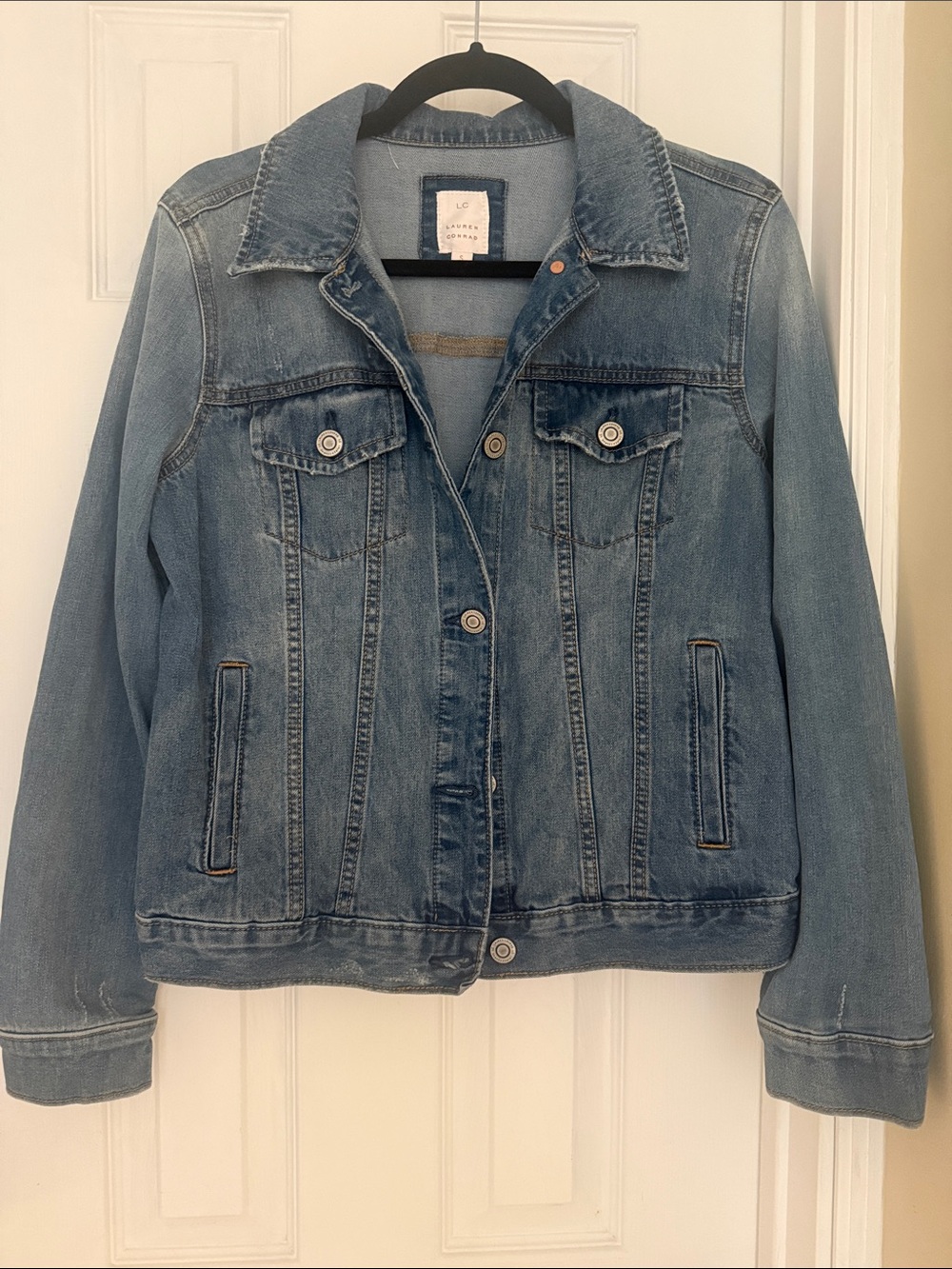 Lauren Conrad Light Blue Denim Trucker Jacket - Women
